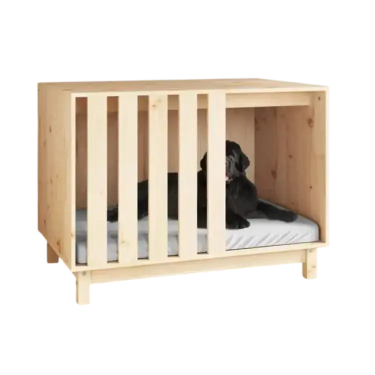 vidaXL Hundkoja 90x60x67 cm massiv furu