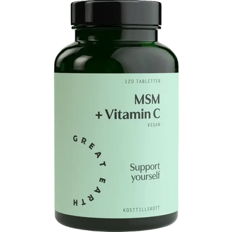Great Earth MSM 1000mg + Vitamin C 120 st