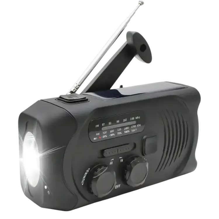 SiGN Crank Radio with Solar Cells