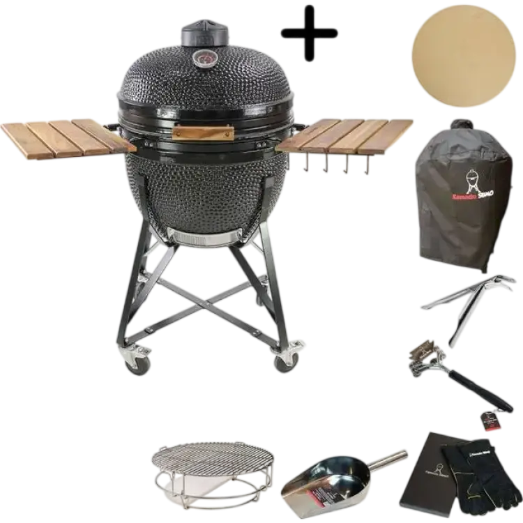 Kamado Sumo Maxi 25" Bundle - Black