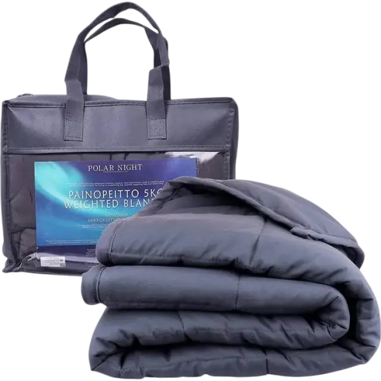 Polar Night -Premium Tyngdtäcke 5kg Blå, Vit (150x100cm)