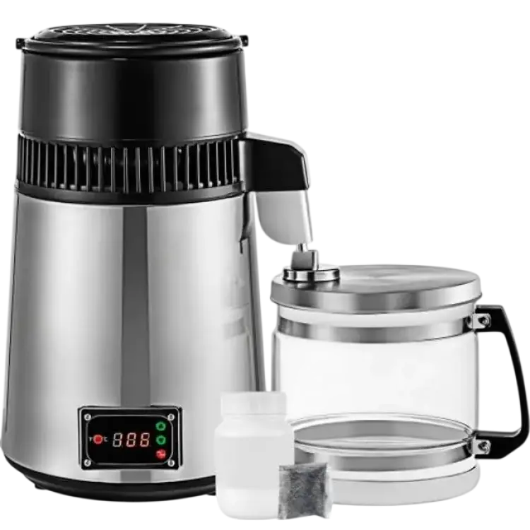 VEVOR Vattendestillerare Rostfritt Stål 750W 4L