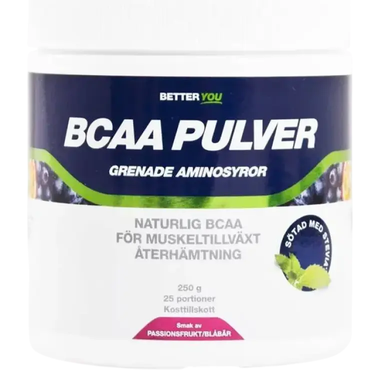 Better You Naturligt BCAA passionsfrukt/blåbär 250g
