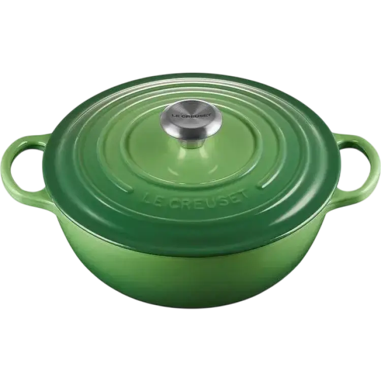 Le Creuset Signature gjutjärnspanna med lock