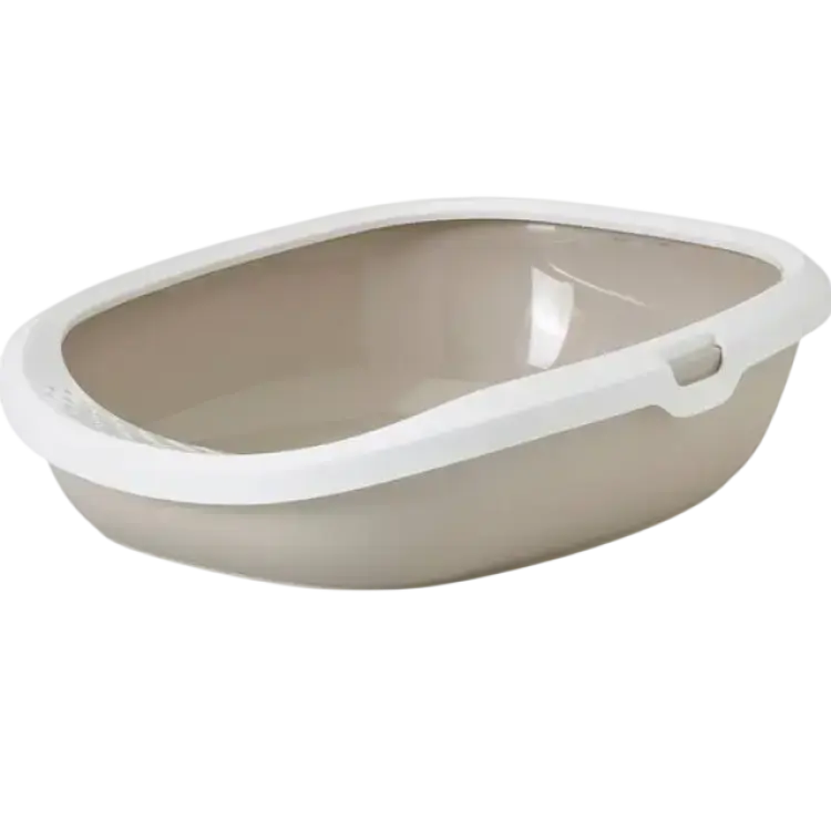Savic Kattlåda "Gizmo Medium" mocka/vit