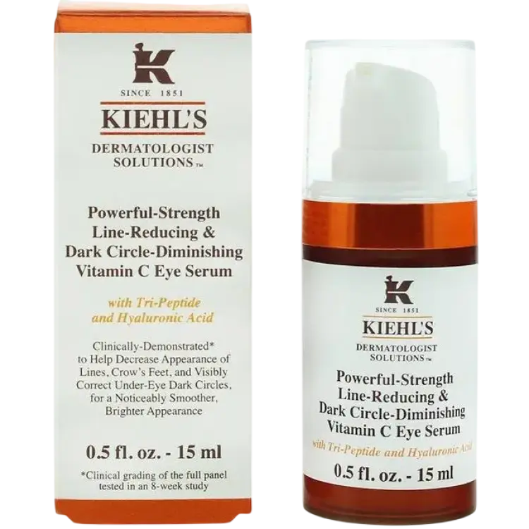 Kiehl's Since 1851 Powerful-Strength Line-Reducing & Dark Circle-Dimishing Vitamin C Eye Serum 15ml