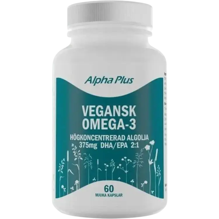Alpha Plus Vegansk Omega-3 60 st