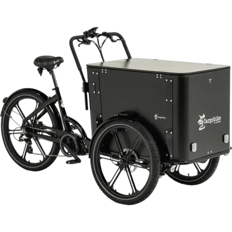 Cargobike Lådcykel DeLight Box Svart