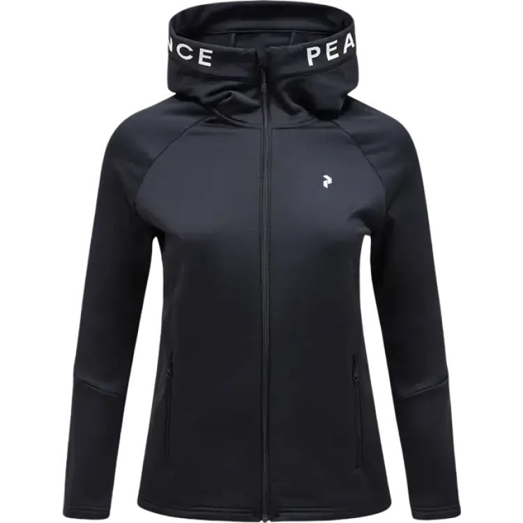 Peak Performance Women's Rider Zip Hood Fleece jacket - Black