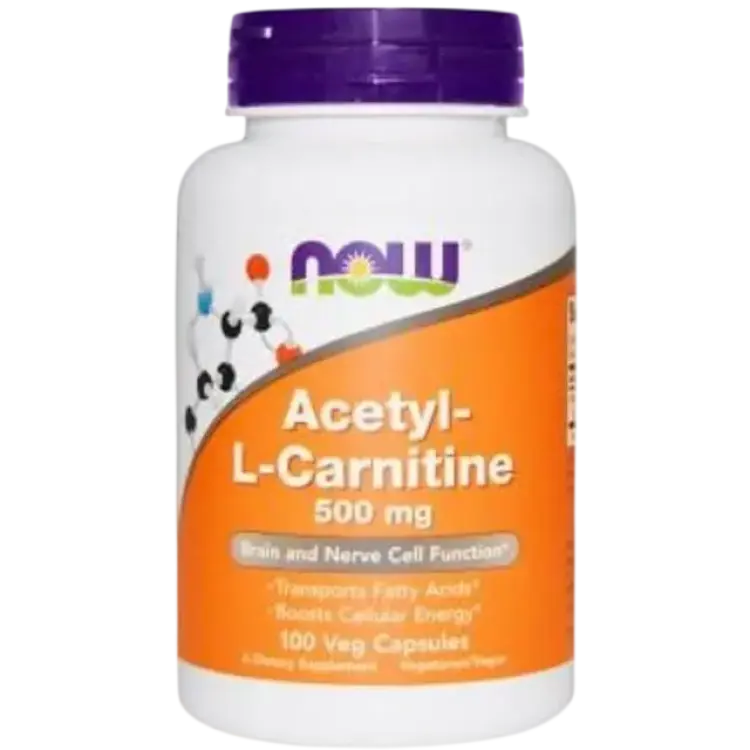 NOW Acetyl-L-Carnitine 500mg 100 st