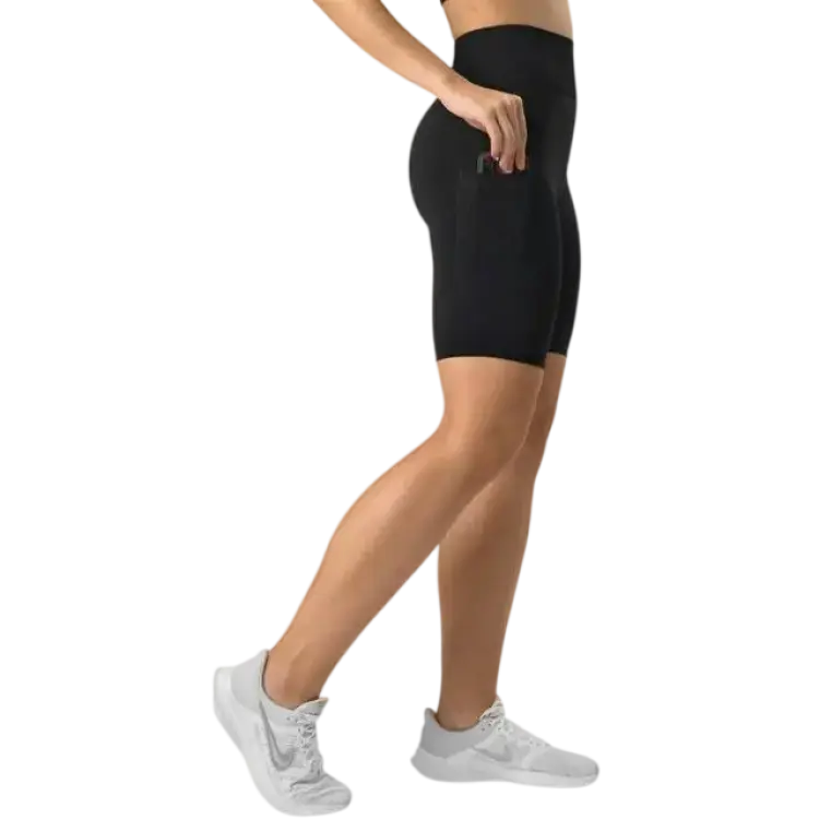 ICANIWILL Define Seamless Pocket Biker Shorts Black