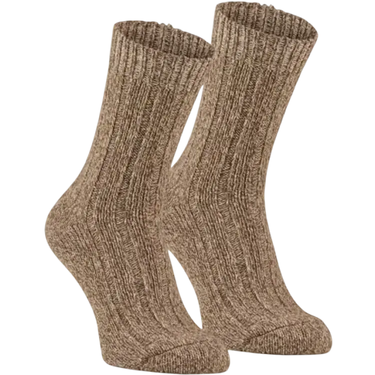 McKinley Ragg 2-Pack Strumpor Unisex - Brown Melange