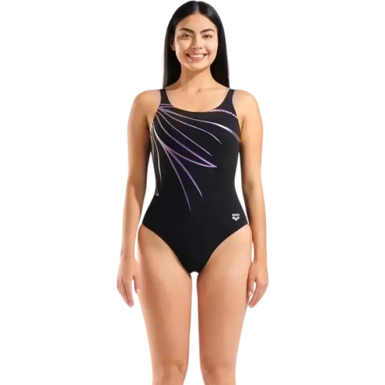 Arena Shapewear Lili B-Cup Shapingbaddräkt - Lila/Svart