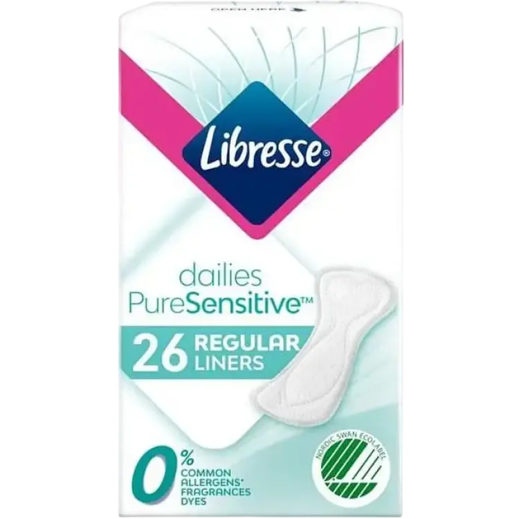 Libresse Dailies Pure Sensitive Liners Regular 26-pack