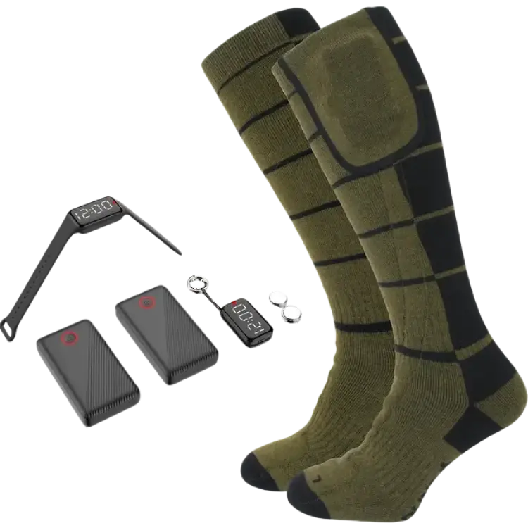 Woodline Värmestrumpa Grindavik 2XL Inkl 2 Powerbank 3.7V 3500mAh