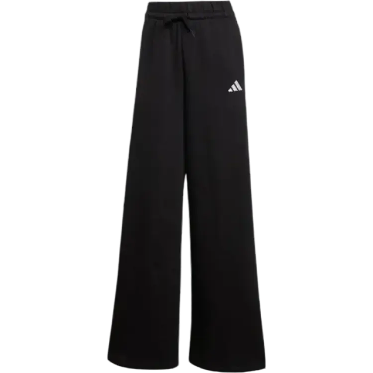 adidas 3-Stripes Fleece Wide Pant - Black