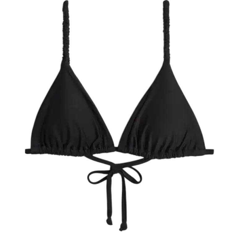 H&M Vadderad Trekantsbikinitopp - Svart