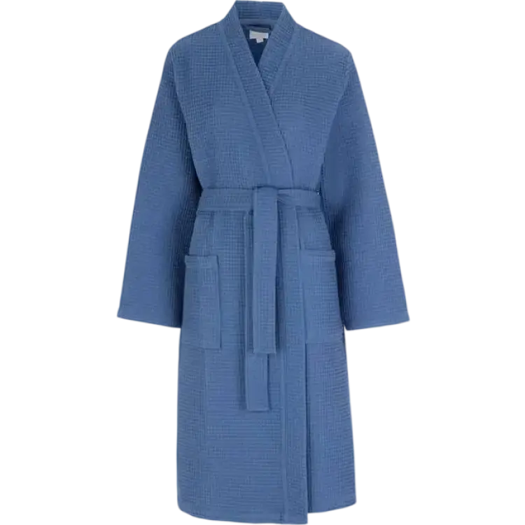 Damella Penny Morgonrock Rock Bomull Våfflad - Indigo