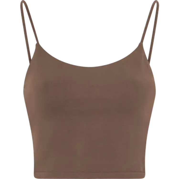 aim'n Topp Shape Seamless Strap Singlet - Brun