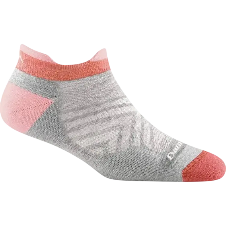 Darn Tough Women's Run No Show Tab Ultra-Lightweight Running Sock Cushion - Ash