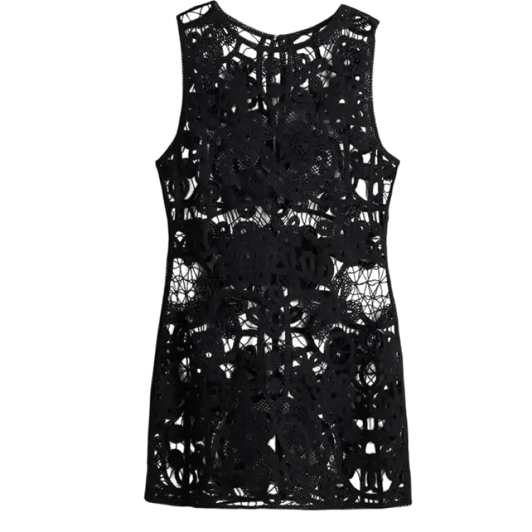 H&M Strandklänning Virkad Look - Svart