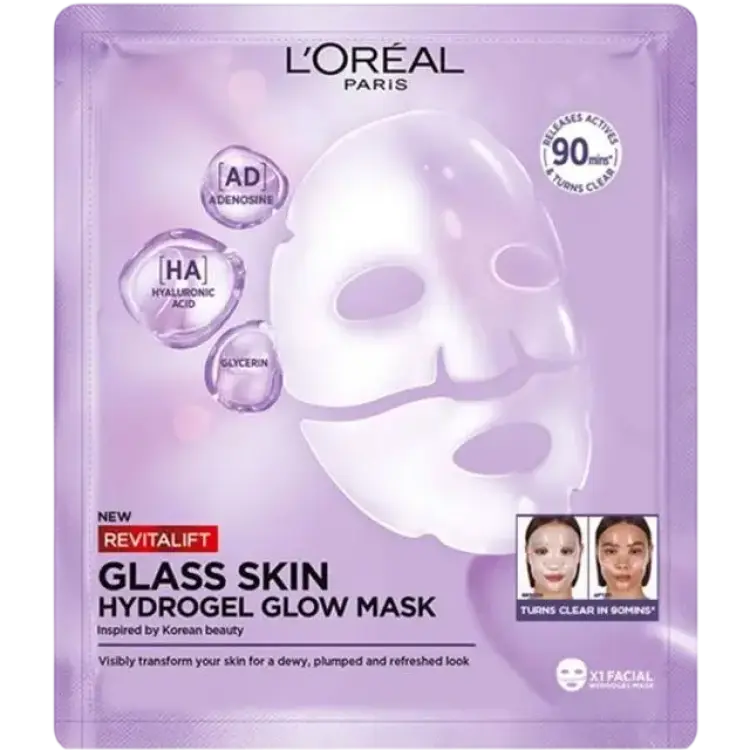 L'Oréal Paris Revitalift Filler Glass Skin Hydrogel Glow Mask