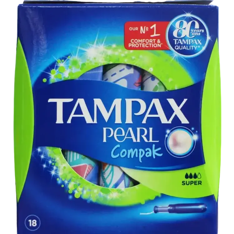 Tampax Pearl Compak Super 18-pack