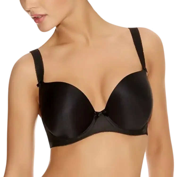 Freya Deco Moulded Plunge T-Shirt Bra - Black