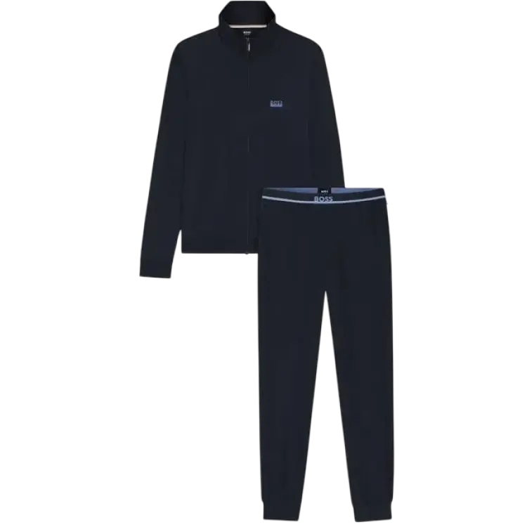BOSS Stretch-Cotton Loungewear Tracksuit With Logos