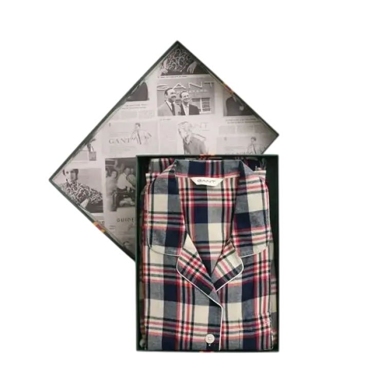 Gant Flannel Pajama Set Gift Box - Ruby Red
