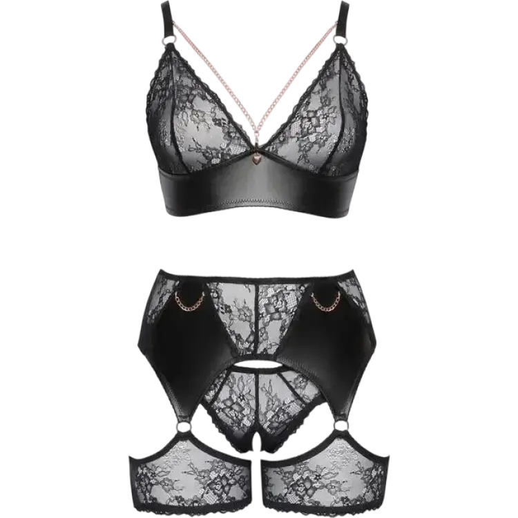 Cottelli Collection Lace Set Black