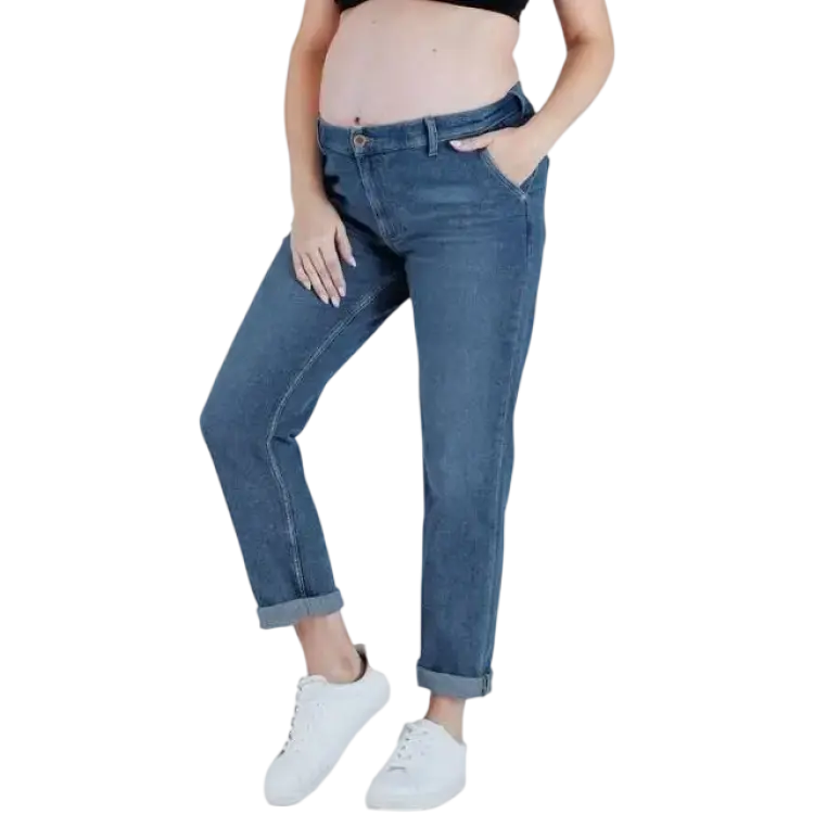 Cache Coeur Gravidjeans, Mid-Blue