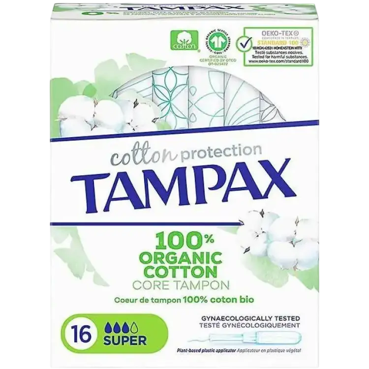 Tampax Organic Tampons Super 16-pack