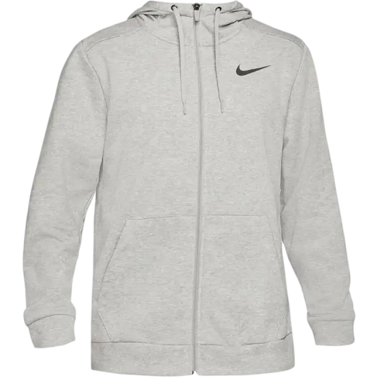 Nike Dri-FIT Full-Zip Training Hoodie Men - Dark Grey Heather/Black