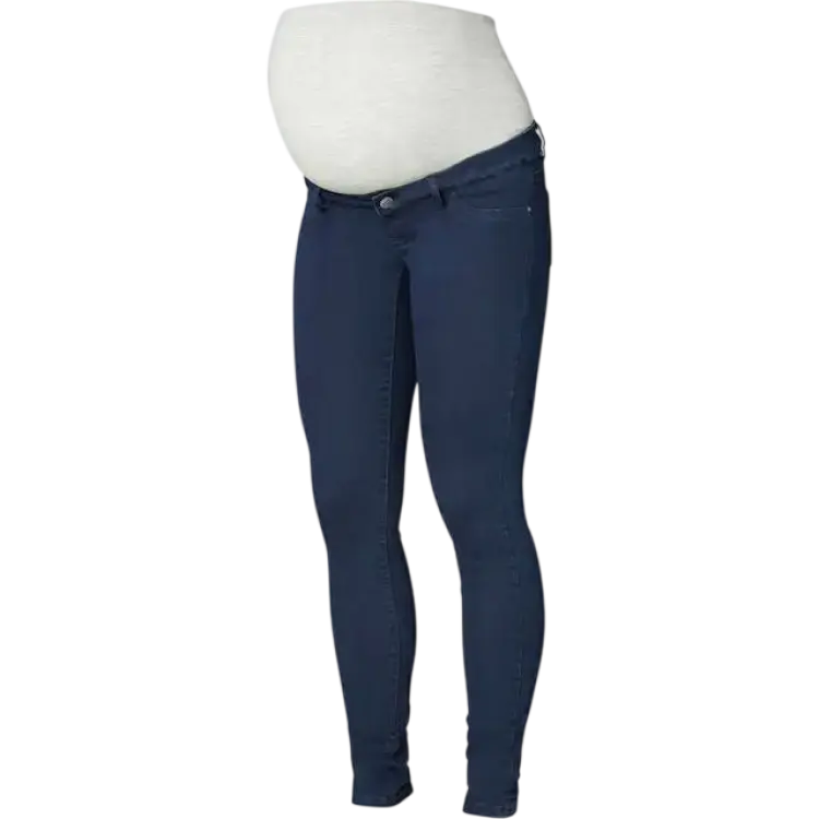 Mamalicious Skinny Fit Mom Jeans Blue/Dark Blue Denim (20006504)