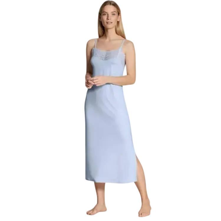Calida Elegant Dreams Spaghetti Nightdress - Lightblue