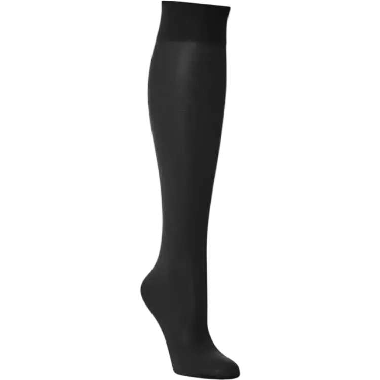Wolford Satin Touch 20 Den Knee Highs Socks - Black