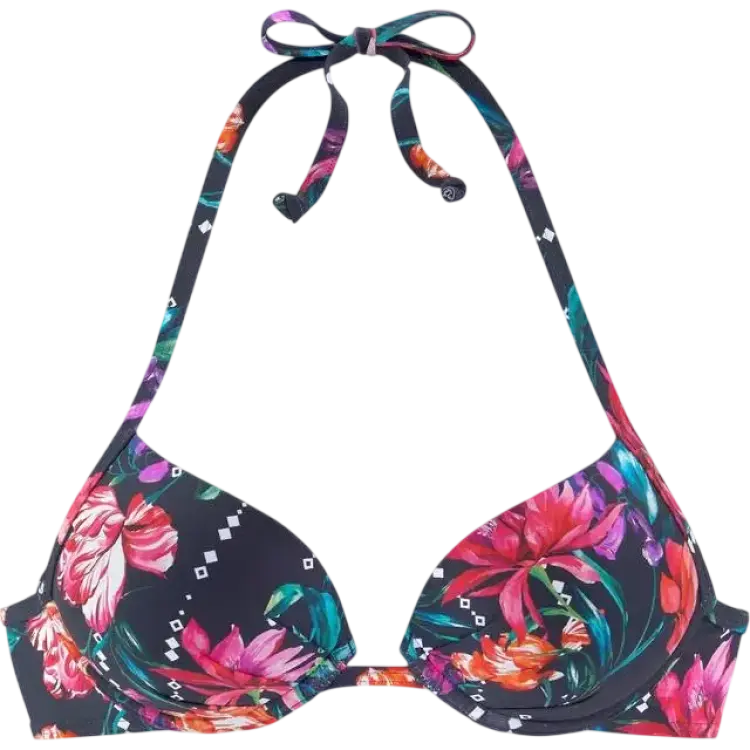 Sunseeker Push Up Bikini Top - Blue