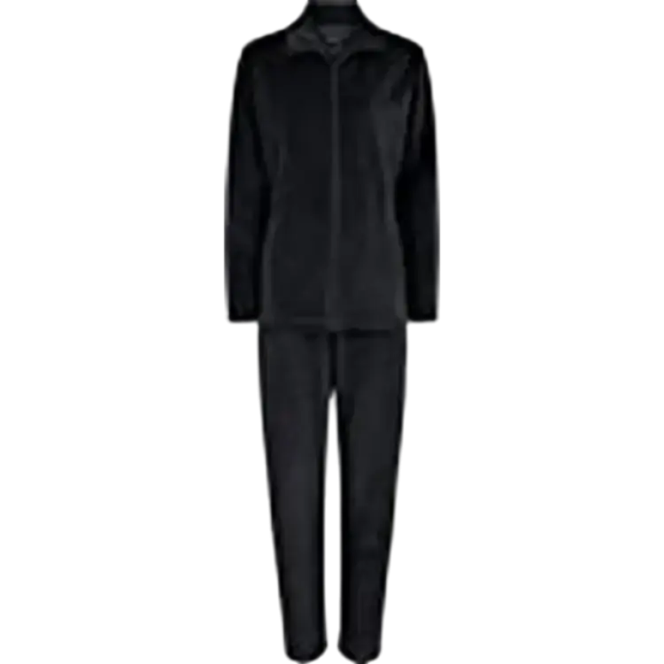 Decoy Damer velour, set med myskläder, svart