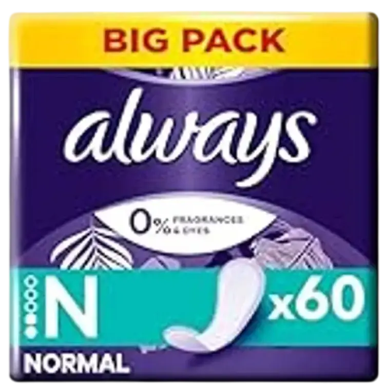 Always Dailies Normal Fresh & Protect Trosskydd 60 st