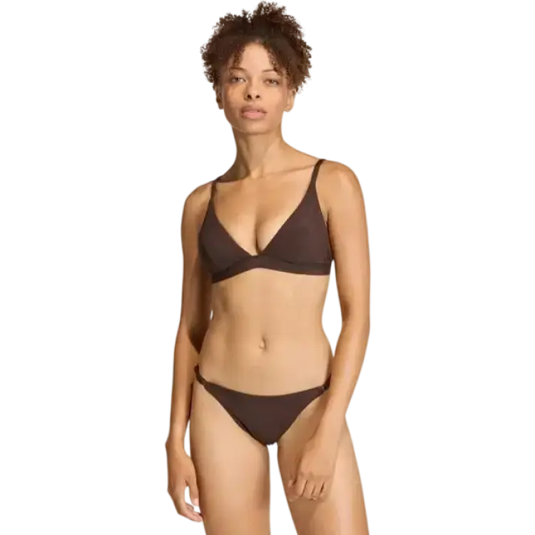 adidas Ribbed Padded Triangle Bikiniöverdel Aurora Coffee