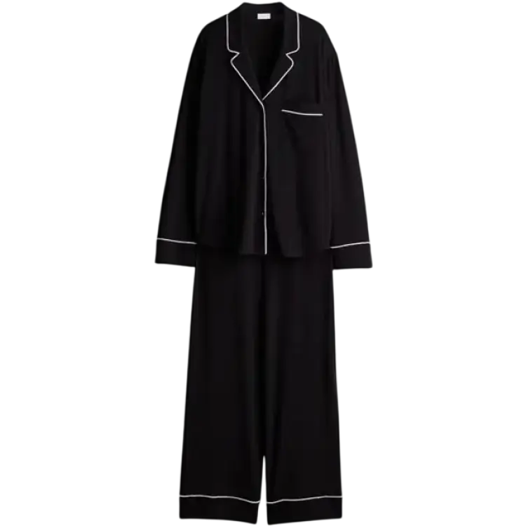 H&M Viscose Blend Pyjamas - Black