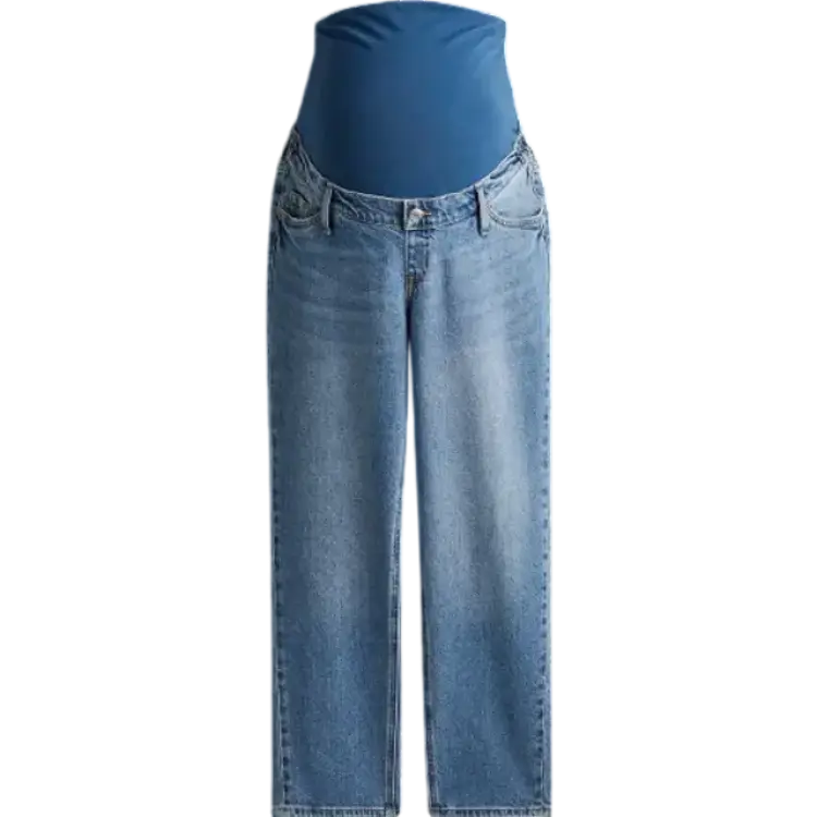 H&M MAMA Blå MAMA Straight Ankle Jeans