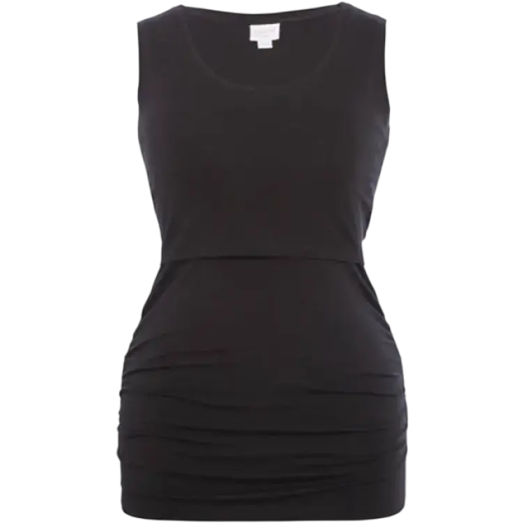 Boob Flatter Me Gravid/Amning Tank Top Black