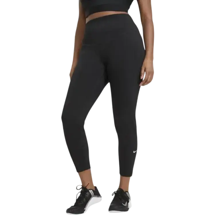 Nike One Mid-Rise Leggings Plus Size Women -Black/White