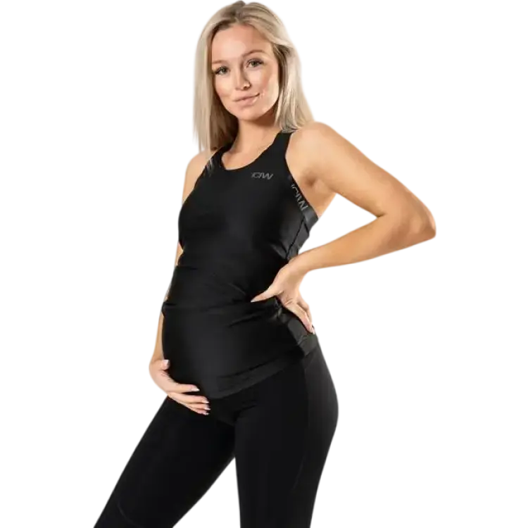 ICANIWILL Maternity Grow Tank Top - Black