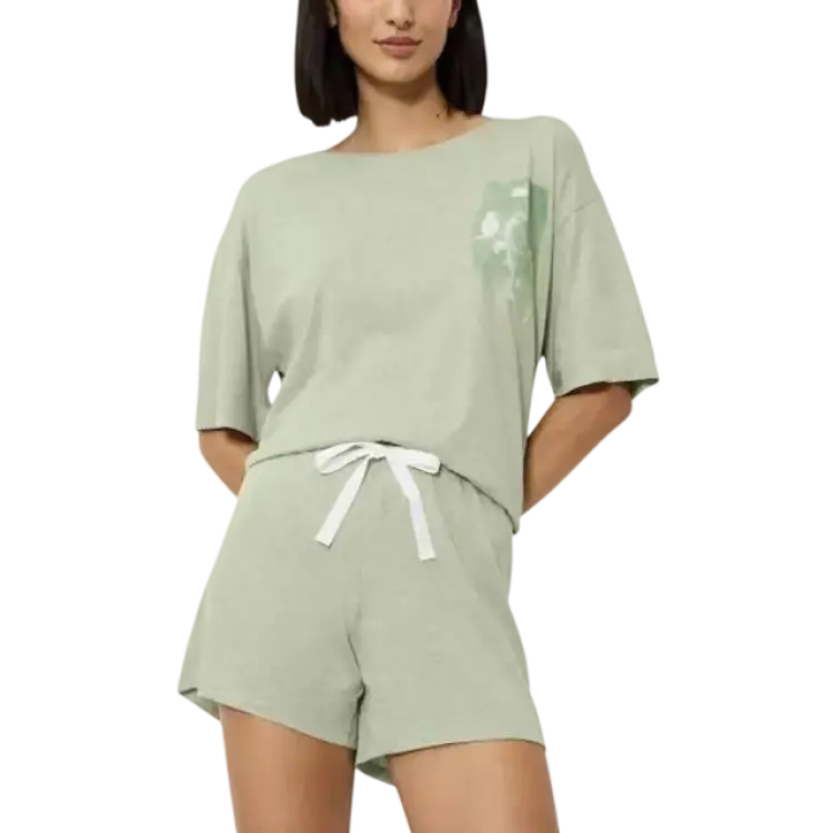 Triumph Comfort Short Sleeve Pyjama - Light Green
