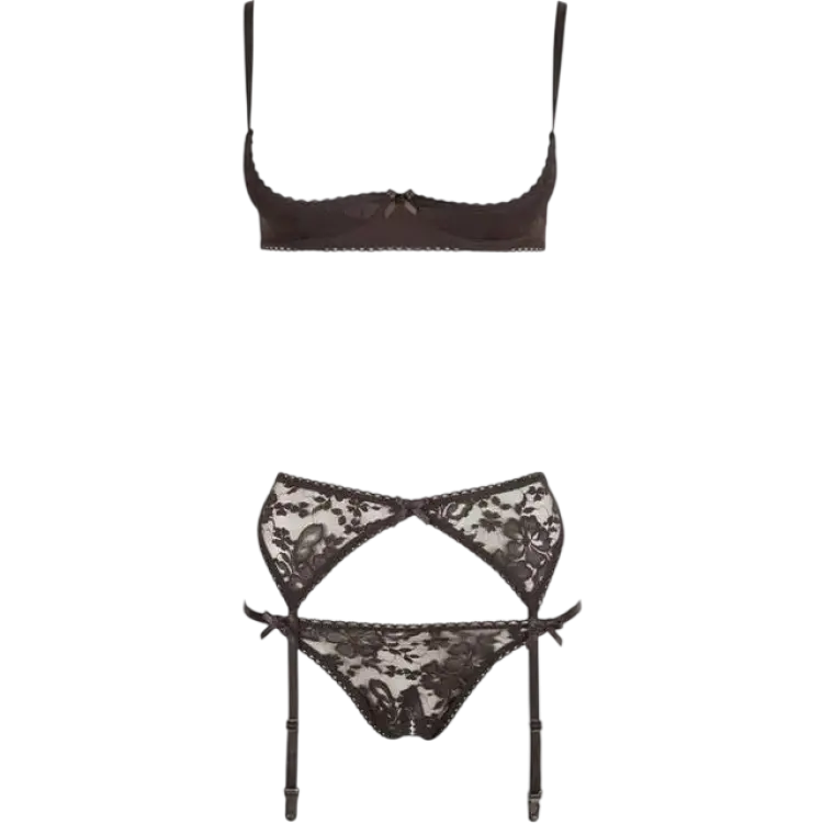 Cottelli Collection Hebe Set Med Spets