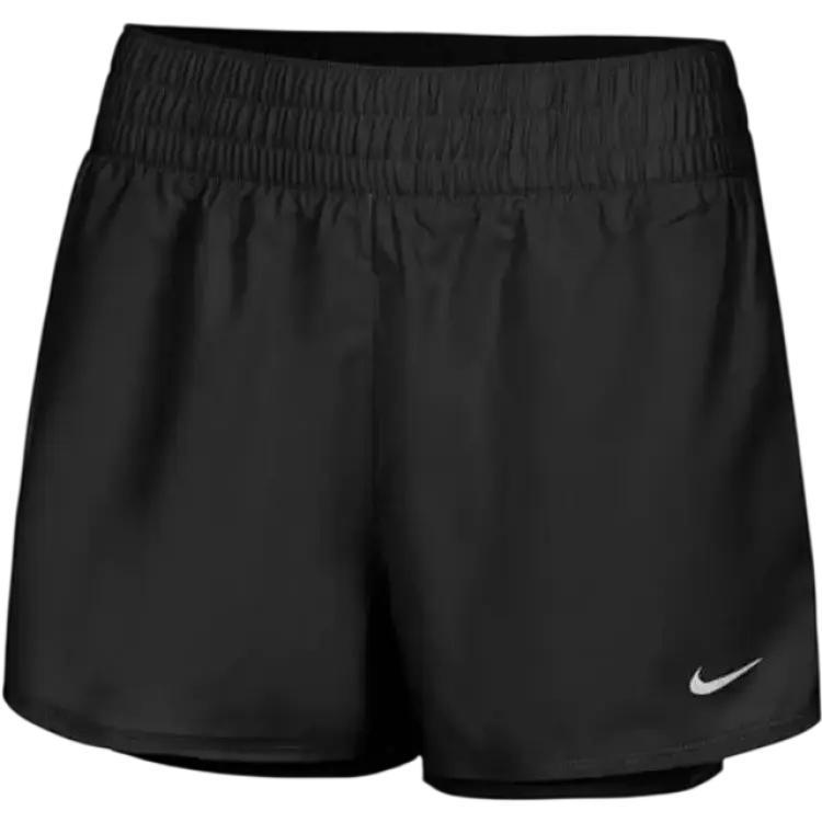 Nike One 2-in-1 Dri-FIT High Waist Shorts - Black