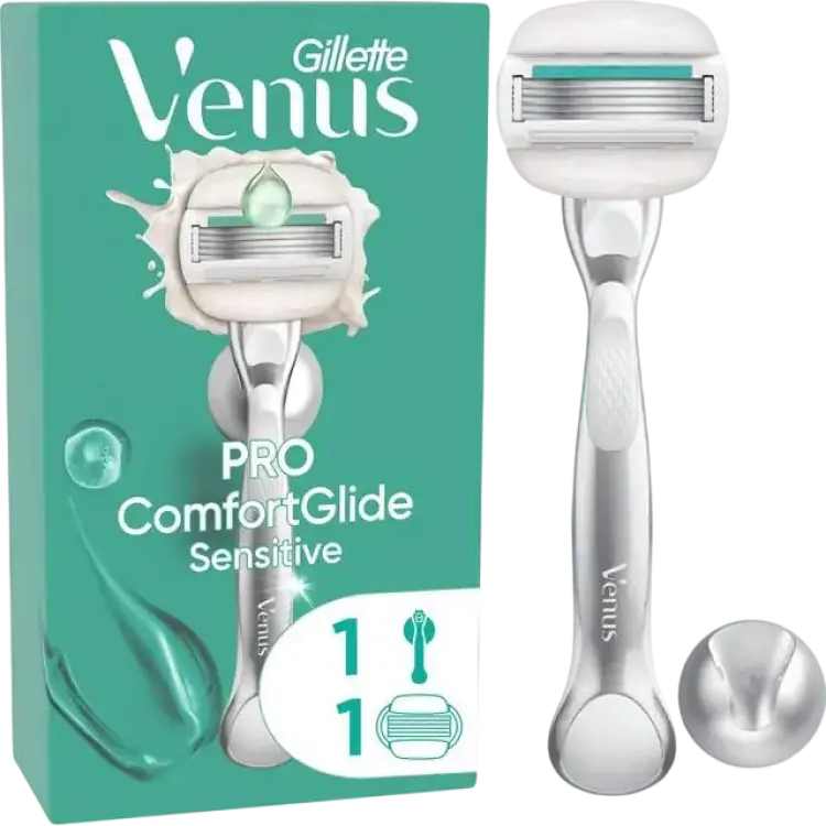 Gillette Venus Pro ComfortGlide Sensitive Razor + 1 Razor Blades